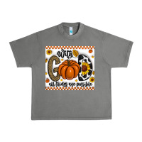 Tornado With God All Things Are Possible Urban Heavy Tee - CowhideDigitalArt