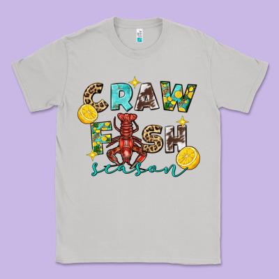 Crawfish Season Classic Tee Designed By Fadigitalartstudio