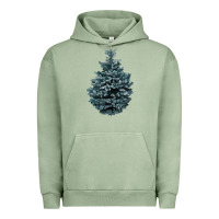 Pigment Oil Green Colorado Blue Spruce Urban Hoodie - RanaPortraitStore