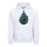 White Colorado Blue Spruce Urban Hoodie - RanaPortraitStore
