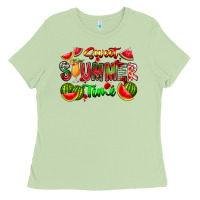 Matcha summer time Ladies Tee - CowhideDigitalArt