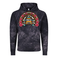 Cloud Black school bus leopard cowhide rainbow Vintage Hoodie - Artiststas