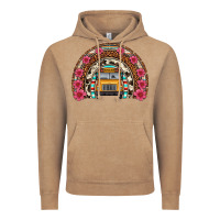 Vintage Coffee school bus leopard cowhide rainbow Vintage Hoodie - Artiststas