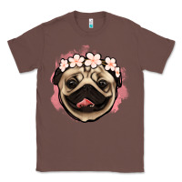 Chestnut pug floral Classic Tee - Jasminsmagicworld
