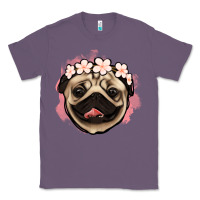 Lavender pug floral Classic Tee - Jasminsmagicworld