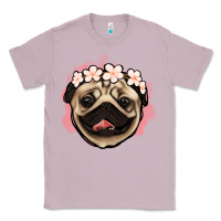 Lilac pug floral Classic Tee - Jasminsmagicworld