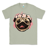Matcha pug floral Classic Tee - Jasminsmagicworld