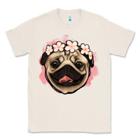 Natural pug floral Classic Tee - Jasminsmagicworld