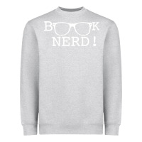 Heather Grey b k Nerd! Heavyweight Sweatshirt - Bettercallsaul