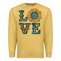 Antique Gold sunflower love Premium Sweatshirt - RanaPortraitStore