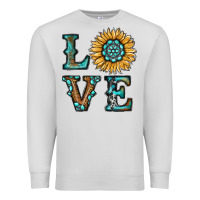 Dove Grey sunflower love Premium Sweatshirt - RanaPortraitStore