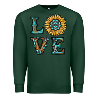 Sports Green sunflower love Premium Sweatshirt - RanaPortraitStore