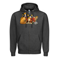 Charcoal Heather Cows With Sunflower Headbands Zipper Hoodie - Jasminsmagicworld