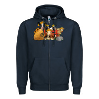 Navy Cows With Sunflower Headbands Zipper Hoodie - Jasminsmagicworld