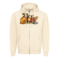 Sandshell Cows With Sunflower Headbands Zipper Hoodie - Jasminsmagicworld