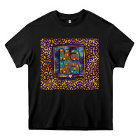 Black Leopard mama Heavy Core Tee - FaDigitalArtStudio