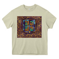 Mossy Leopard mama Heavy Core Tee - FaDigitalArtStudio