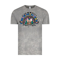Cloud Rock happy easter rainbow Vintage Tee - CowhideDigitalArt