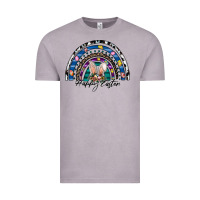 Vintage Zinc happy easter rainbow Vintage Tee - CowhideDigitalArt