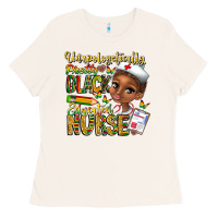 Bone unapologetically pretty black educated nurse Ladies Tee - CowhideDigitalArt