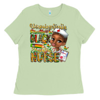 Unapologetically Pretty Black Educated Nurse Ladies Tee | Teevron