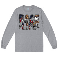 Heather Grey race life Long Sleeve Tee - RacoonDesign