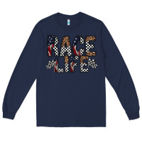 Navy race life Long Sleeve Tee - RacoonDesign