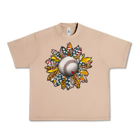 Burro Baseball Sunflower Urban Heavy Tee - CowhideDigitalArt