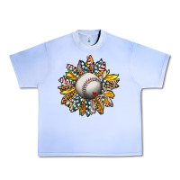 Grape Ice Baseball Sunflower Urban Heavy Tee - CowhideDigitalArt
