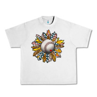 Baseball Sunflower Urban Heavy Tee | Teevron