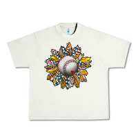 Pistachio Baseball Sunflower Urban Heavy Tee - CowhideDigitalArt