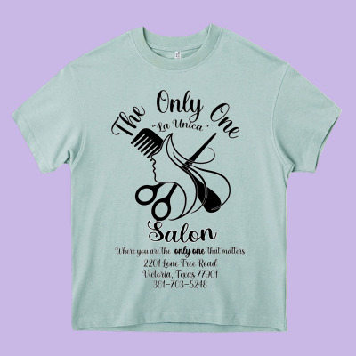 The Only One Salon Heavy Core Tee Designed By Jasminsmagicworld