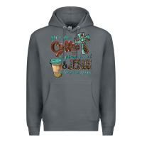 Rock give me coffee to get me started & jesus to keep me going Premium Hoodie - BarkalooDesign