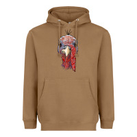 Toasted Coconut gobble face Heavyweight Hoodie - RanaPortraitStore