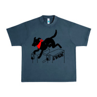 Midnight Navy negro matapacos riot dog Urban Heavy Tee - baoMotion
