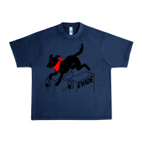 Navy negro matapacos riot dog Urban Heavy Tee - baoMotion