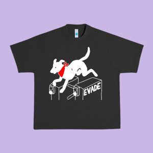 Negro Matapacos Riot Dog Urban Heavy Tee Designed By Baomotion