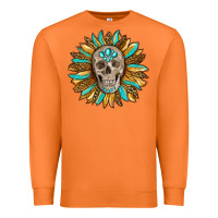 Carrot sunflower with skull Premium Sweatshirt - RanaPortraitStore