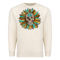 Sandshell sunflower with skull Premium Sweatshirt - RanaPortraitStore