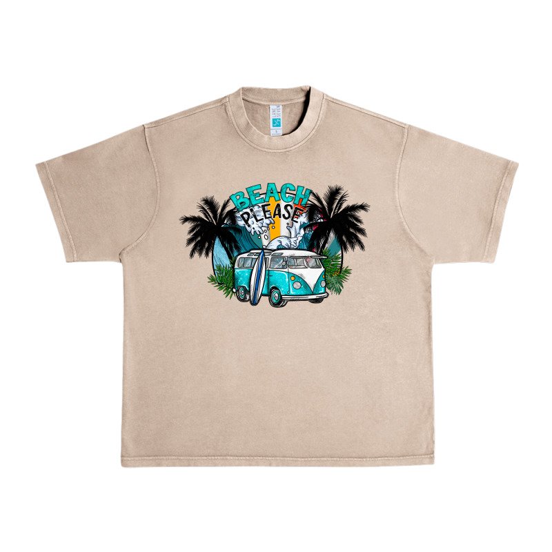 Beach Please Urban Heavy Tee by CowhideDigitalArt | Teevron