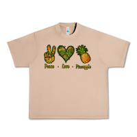 Burro Peace Love Pineapple Urban Heavy Tee - Jasminsmagicworld