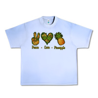 Grape Ice Peace Love Pineapple Urban Heavy Tee - Jasminsmagicworld