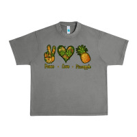 Tornado Peace Love Pineapple Urban Heavy Tee - Jasminsmagicworld
