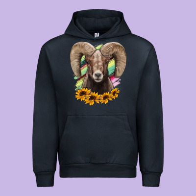 Bighorn Sheep Urban Hoodie Designed By Ranaportraitstore