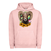Pigment Salmon Bighorn Sheep Urban Hoodie - RanaPortraitStore