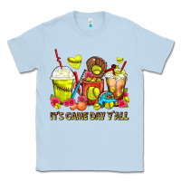 Dusty Blue It's Game Day Y'all Softball Coffee Cups Classic Tee - FaDigitalArtStudio