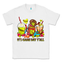White It's Game Day Y'all Softball Coffee Cups Classic Tee - FaDigitalArtStudio