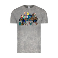 Cloud Rock Happy Easter truck Vintage Tee - CowhideDigitalArt