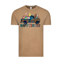 Vintage Coffee Happy Easter truck Vintage Tee - CowhideDigitalArt