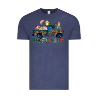 Vintage Denim Happy Easter truck Vintage Tee - CowhideDigitalArt